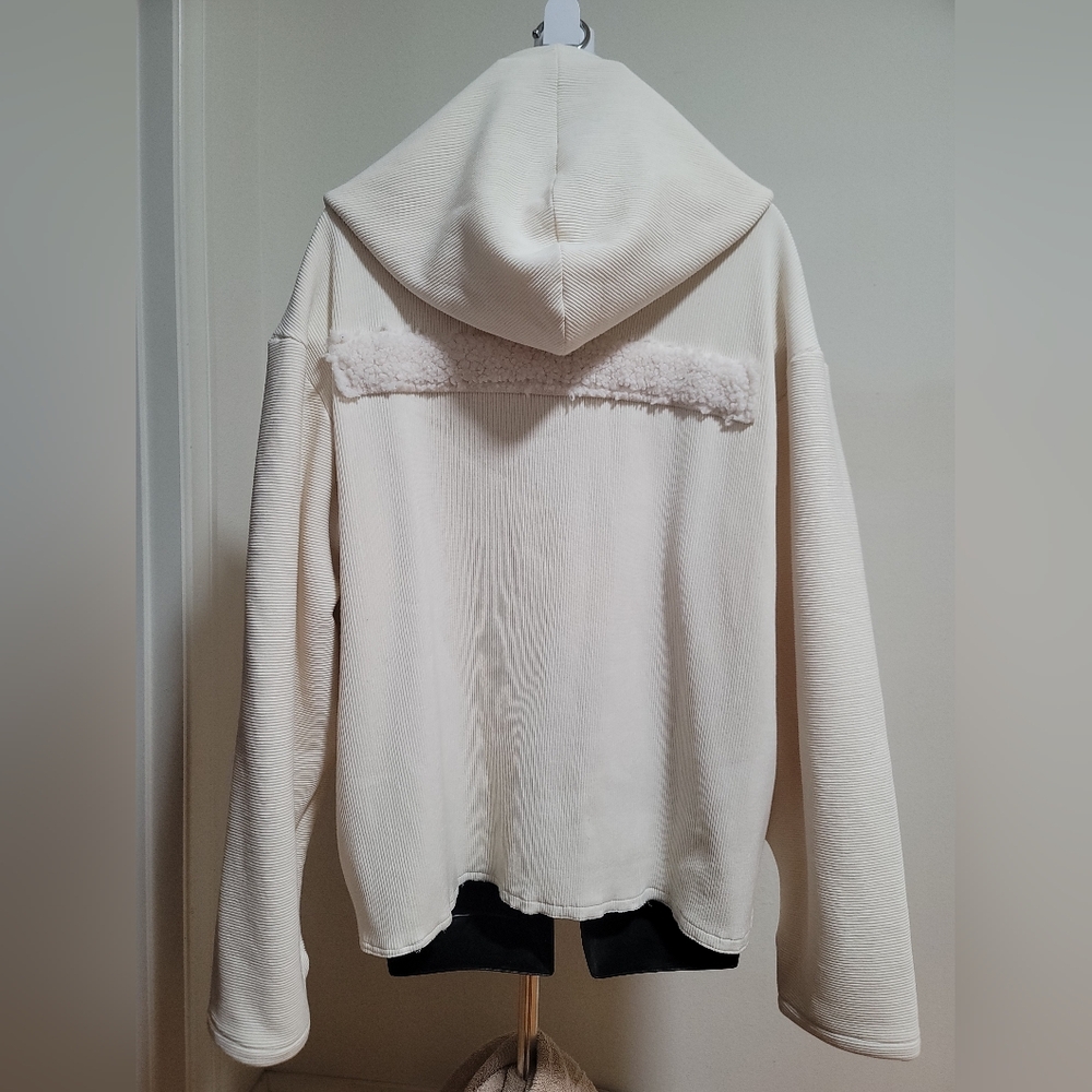 Cozy Cream Courdoroy Hoodie - Picture 3 of 9